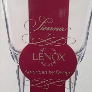 Lenox Sienna Glassware - Elegant Red Design